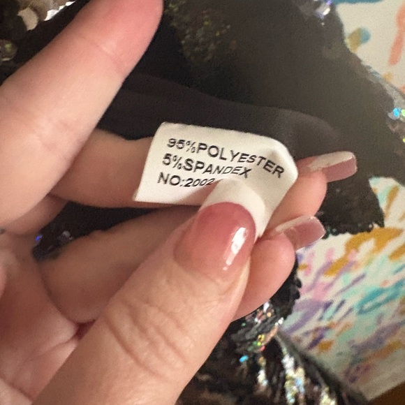 Sequin Lightning Bolt Pantsuit - Picture 6 of 7